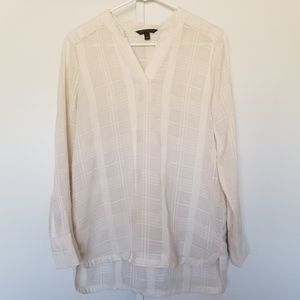 Banana Republic long sleeve Semi-sheer blouse